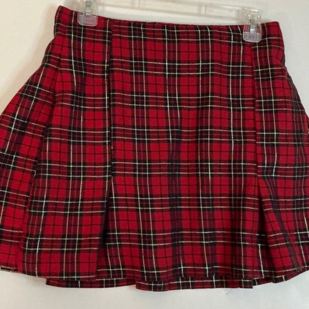 Schoolgirl plaid pleated skirt Arizona size small